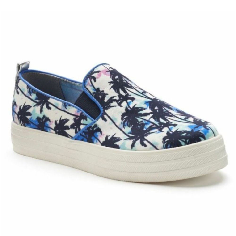 Juicy Couture Nicky Blue Hawaiian Sneakers Unisex Size M 8 W 10 EUC